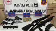 Jandarma ruhsatsız tabanca ve fişek ele geçirdi