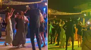 Ünlü çiftten düğünde "Erik Dalı" performansı
