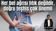 Her bel ağrısı fıtık değil, doğru teşhis çok önemli