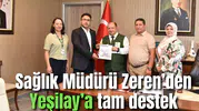 Sağlık Müdürü Zeren’den Yeşilay’a tam destek