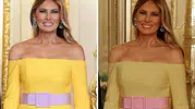 Melania Trump'ın giydiği elbise olay yarattı