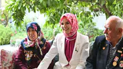 Bakan Göktaş Kıbrıs Gazisi ve eşini ziyaret  etti