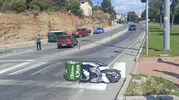 Motosiklet ile otomobil çarpıştı: 1 yaralı