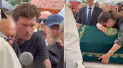 Cenazede yürek yakan anlar: Kıvanç Tatlıtuğ dakikalarca tabuta baktı