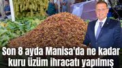 Bakın 8 ayda Manisa'da ne kadar kuru üzüm ihracatı yapılmış