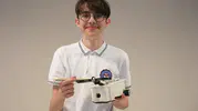 Öğrencilerin hazırladıkları robot Mete Gazoz'a rakip oldu