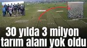30 yılda 3 milyon tarım alanı yok oldu