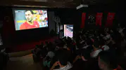 Manisa CBÜ öğrencileri milli maçı hep birlikte izledi