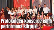 Protokolden konserde canlı performans sürprizi