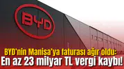 BYD’nin Manisa’ya faturası ağır oldu: En az 23 milyar TL vergi kaybı!