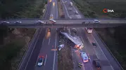 Halı yüklü tır otomobille çarpıştı: 6 yaralı