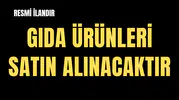 GIDA ÜRÜNLERİ SATIN ALINACAKTIR