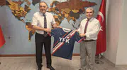 Yurtseven Futbol Kulübü Kaymakam Cantürk’ü ziyaret etti