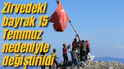 SPİL DAĞININ ZİRVESİNDE TÜRK BAYRAĞI DEĞİŞTİRİLDİ
