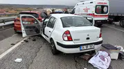 Karayolda sağanak yağış zincirleme kazalara yol açtı