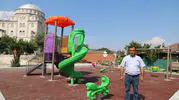 Seyitoba Mahallesi'ndeki çocuk oyun parkı yenilendi
