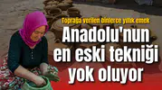 Anadolu'nun en eski tekniği yok oluyor: Toprağa verilen binlerce yıllık emek