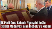 AK Parti Grup Bahadır Yenişehirlioğlu İstiklal Madalyası alan İnebolu’yu kutladı