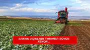 Bakan açıkladı tarımda büyük rekor...