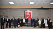 Emniyet personellerine rütbe ve plaket takdimi