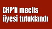 CHP'li meclis üyesi tutuklandı