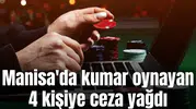 Manisa'da kumar oynayan 4 kişiye ceza yağdı