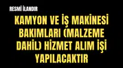 ELEKTRİK MAKİNE VE MALZEME İKMAL DAİRESİ BAŞKANLIĞI-2026 YILI KAMYON VE İŞ MAKİNESİ BAKIMLARI (MALZEME DAHİL) HİZMET ALIM İŞİ