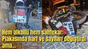 Hem alkollü hem sahtekar: Plakasında harf ve sayıları değiştirdi ama...