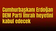 Cumhurbaşkanı Erdoğan DEM Parti İmralı heyetini kabul edecek