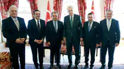 Cumhurbaşkanı Erdoğan dev kulup başkanlarını kabul etti