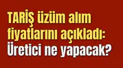 TARİŞ kuru üzüm alım fiyatlarını açıkladı