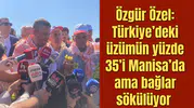 Özgür Özel: Türkiye’deki üzümün yüzde 35’i Manisa’da ama bağlar sökülüyor