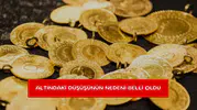 Altındaki düşüşünün nedeni belli oldu