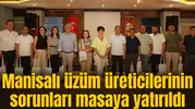 Manisalı üzüm üreticilerinin sorunları masaya yatırıldı