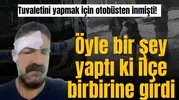 Tuvaletini yapmak için otobüsten inmişti!  Öyle bir şey yaptı ki ilçe birbirine girdi
