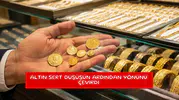 Altın sert düşüşün ardından yönünü çevirdi