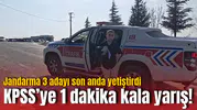 KPSS’ye 1 dakika kala yarış! Jandarma 3 adayı son anda yetiştirdi