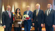 MHP Manisa heyetinden MTSO Başkanı Yılmaz’a tebrik ziyareti
