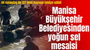 Manisa Büyükşehir Belediyesinden yoğun sel mesaisi