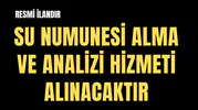 MASKİ İÇMESUYU DAİRESİ BAŞKANLIĞI SU NUMUNESİ ALMA VE ANALİZİ HİZMETİ ALINACAKTIR