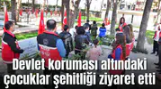 Devlet koruması altındaki çocuklar şehitliği ziyaret etti