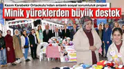 Minik yüreklerden büyük destek