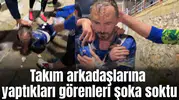Takım arkadaşlarına yaptıkları görenleri şoka soktu