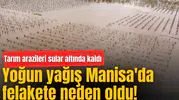 Yoğun yağış Manisa'da felakete neden oldu! Tarım arazileri sular altında kaldı