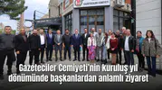 Manisa Gazeteciler Cemiyeti’nin kuruluş yıl dönümünde başkanlardan anlamlı ziyaret