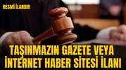 T.C. MANİSAİCRA DAİRESİ 2023/9772 ESAS TAŞINMAZIN GAZETE VEYA İNTERNET HABER SİTESİ İLANI