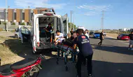 14 yaşındaki çocuğun kullandığı motosiklet kamyonetle çarpıştı: 1 yaralı