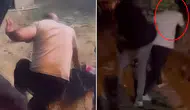 Kadını darp eden şahsa çevredeki vatandaşlardan meydan dayağı
