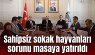 Sahipsiz sokak hayvanları sorunu masaya yatırıldı