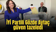 İYİ Partili Gözde Aytaç güven tazeledi
